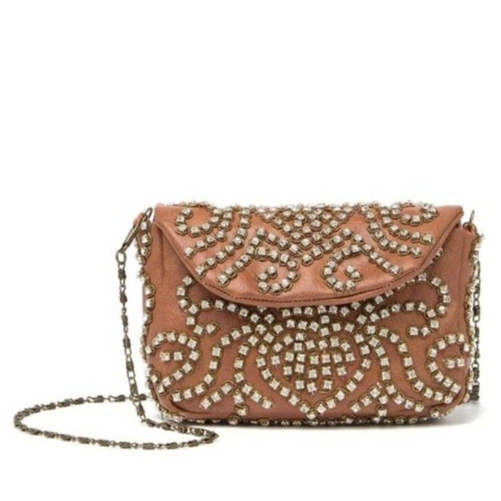 NWT G-Lish Rhinestone Clutch | Crossbody